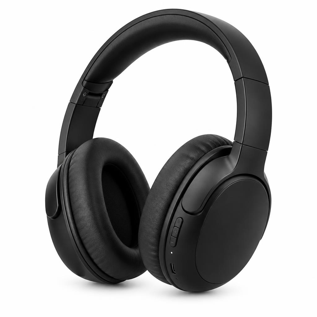 Auriculares: foto optimizada con fondo blanco puro y luz de estudio