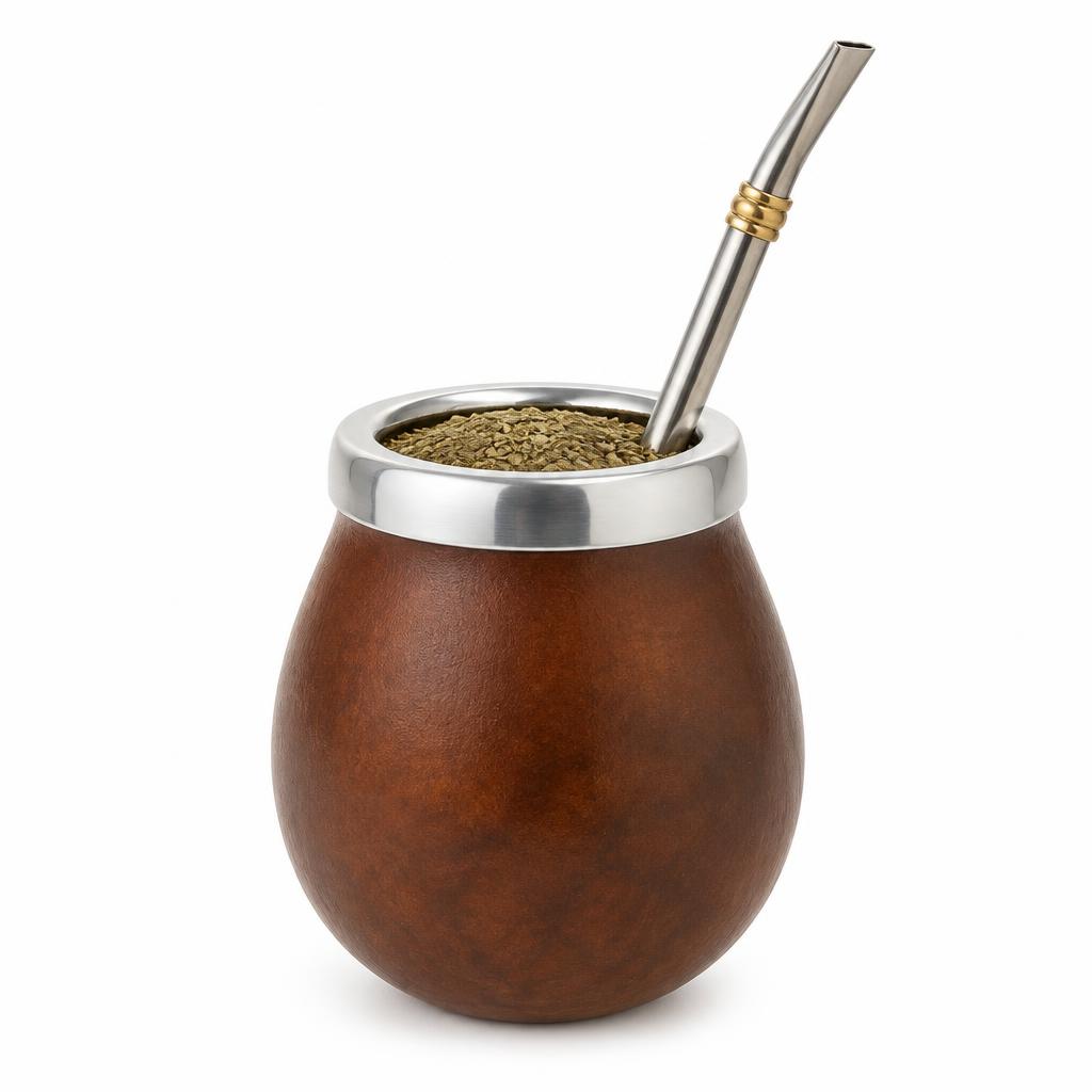 Mate: foto optimizada con fondo blanco puro y luz de estudio