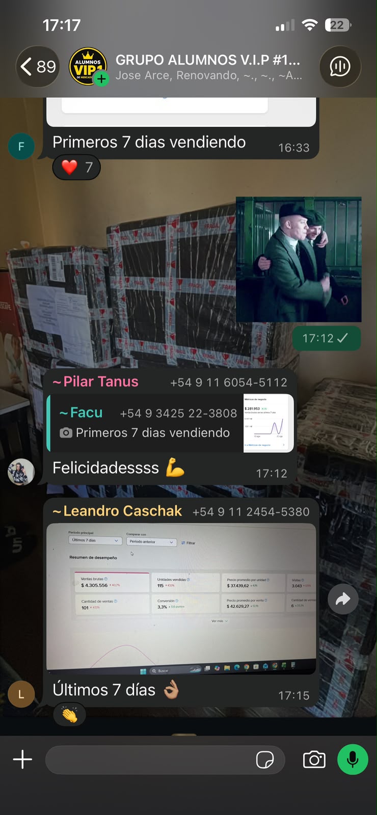 Captura de alumno 4 de 9: ventas reales en Mercado Libre